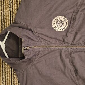 HEINEKEN x US Open Tennis Sol Angeles Grey USA Cotton‎ Full Zip Mens Sz M Jacket
